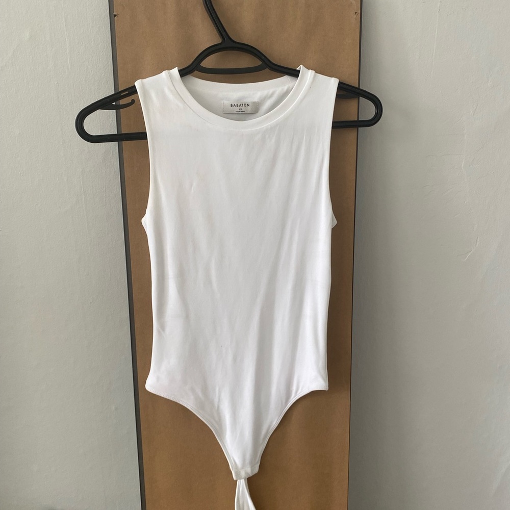 White xs babaton bodysuit